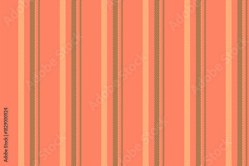 Vertical stripes pattern. Retro fabric texture in coral color tones. Great for backgrounds, textiles, wallpaper, or graphic design projects needing a classic, textured look.