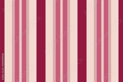 Old-fashioned background vertical textile, cover fabric texture lines. Plain stripe seamless pattern vector in light and red colors.