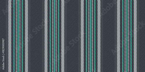 Tintage fabric stripe pattern, repetitive background vector seamless. Tined lines textile texture vertical in pastel and dark colors.
