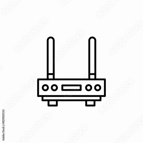 internet router icon sign vector