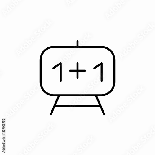math lessons icon sign vector
