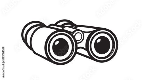 Magnifying vision through binoculars exploring distant horizons for discovery and observation