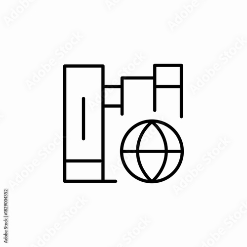 web library icon sign vector