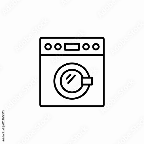 washing machine icon sign vector