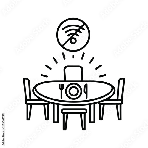 Digital detox dinner party with no wifi so people can connect and enjoy a true connection, eat and connect with each other at the dining table