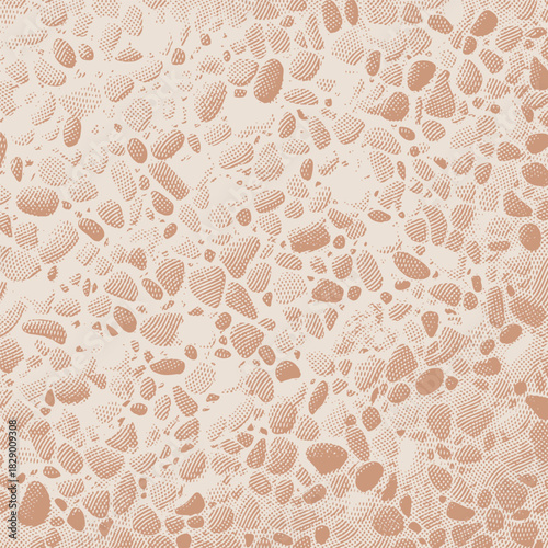 Vector background graphic, halftone polished stone pattern, polished stone background.