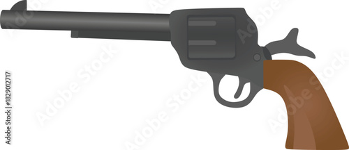 Gray shot gun. vector illustration