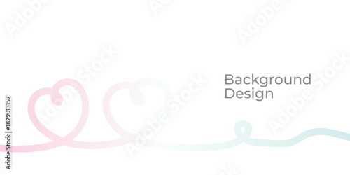 Abstract Valentine Heart Wave Design for Social Media and Posters