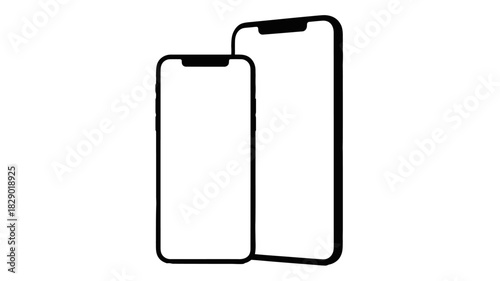 Modern smartphone mockups showcasing app designs and responsive website layouts for iOS developers