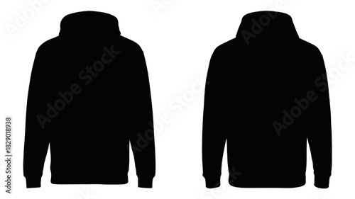Stylish hoodie mockup template for fashion brand design, perfect for apparel presentation and online store
