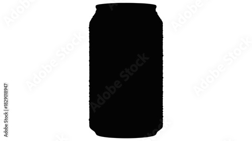 Refreshing aluminum can template for mockups, craft projects and creative product design ideas
