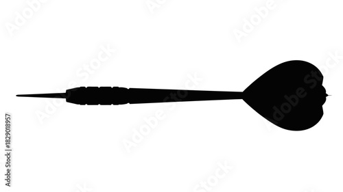 Precision dart poised for perfect target hit, embodying focus, skill, and strategic aim in games and business