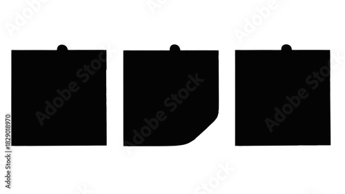 Minimalist sticky note set mockups for reminders and planning perfect for creative projects and layouts