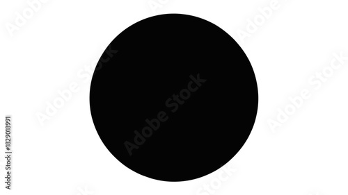 Versatile black circle shape perfect for branding and logo designs, easy to incorporate into any creative project