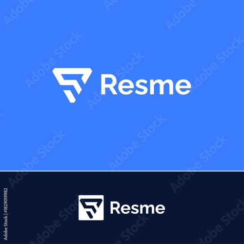 Letter R logo icon design template