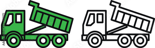 junk removal truck icon