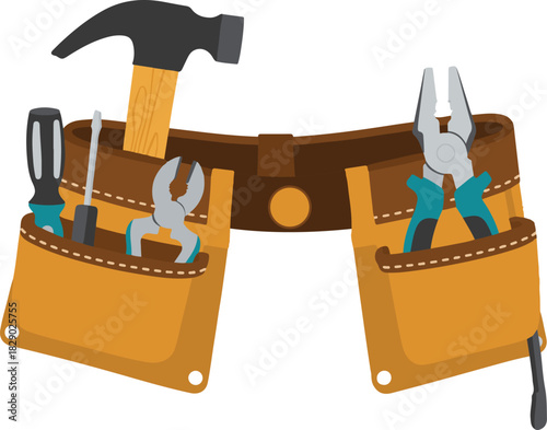 tool belt vector icon