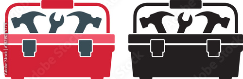 toolbox vector icon silhouette