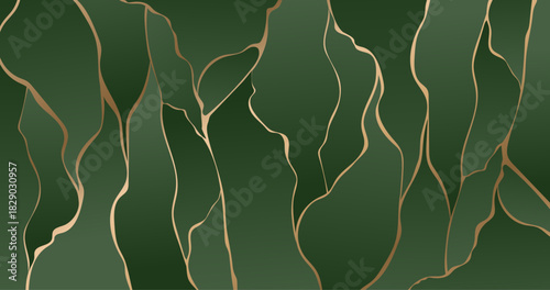 Abstract background, Green and golden marble wallpaper