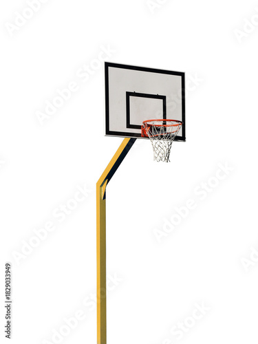 A basketball hoop isolated on the transparent background, basketball