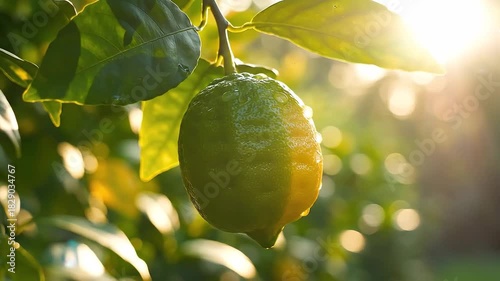 Lemon Tree in the Sunlight A Fresh and Vibrant Scene.