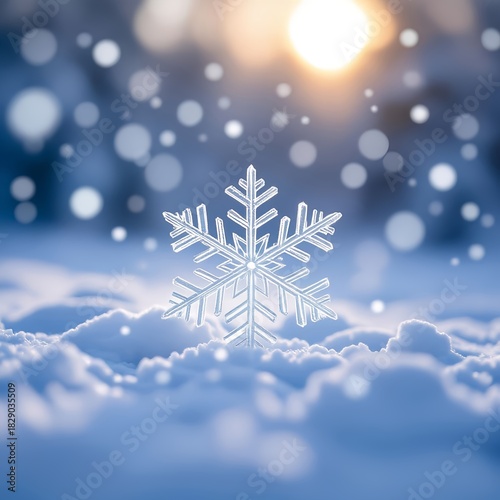 christmas background with snowflakes