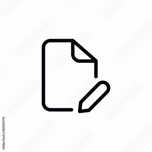 file edit pen icon sign vector