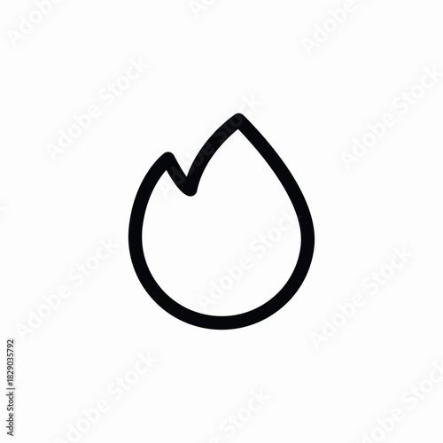 flame fire hot icon sign vector
