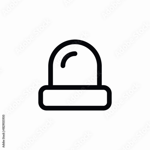 police siren icon sign vector