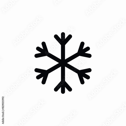 snowflake winter icon sign vector