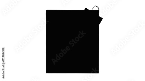 Elegant silhouette of a classic table lamp for interior design and decor projects, lighting solutions, home accents