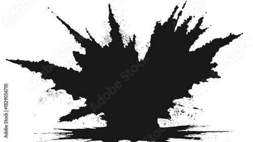 Dark explosion effect for dramatic impact and modern graphic designs, perfect for impactful visuals