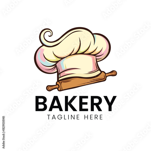 ~ai-d681cbClassic chef's hat or toque, symbolizing cooking, food, patisserie, and culinary arts Vector logo templatebb-5fd1-4975-b955-887392aee334_