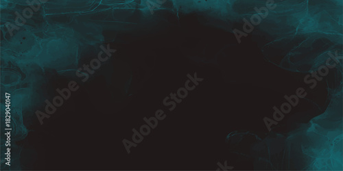 Abstract dark blue background with smoke surrounding a 3D sphere concept of the global earth map, illustrating business technology and internet communication