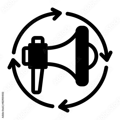 Loyalty Engagement Advocacy Promotion Icon from Customer Assessment Collection (Mixed style)