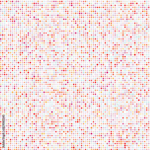 Multicolor background, colorful vector texture with circles. Splash effect banner. Dotted abstract illustration with blurred drops of rain. Seamless pattern for fabric, textile.