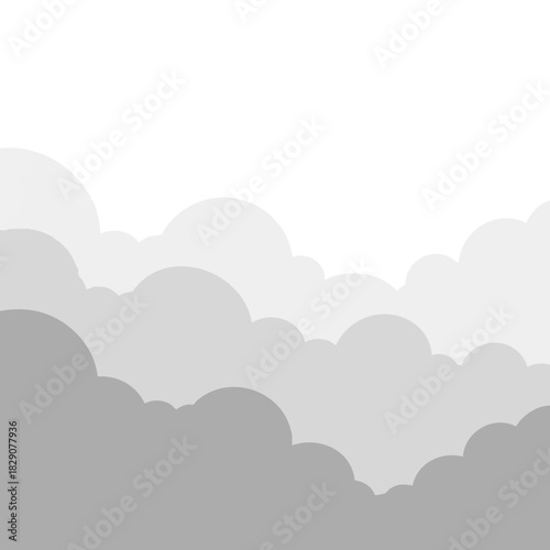 Grey cloudy sky with soft light symbolizing the concept of Blue Monday  