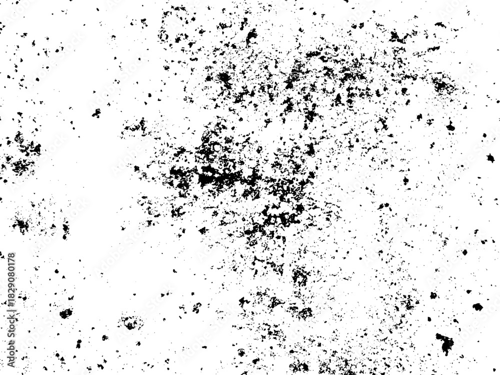 Obraz premium Grunge background black and white. Texture of chips, cracks, scratches, scuffs, dust, dirt .Vector pattern of cracks, chips, scuffs. Abstract vintage surface isolated on white background.EPS10.