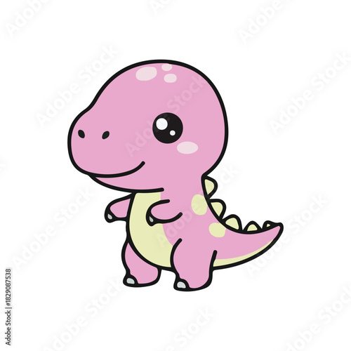 Cute Pink Dinosaur