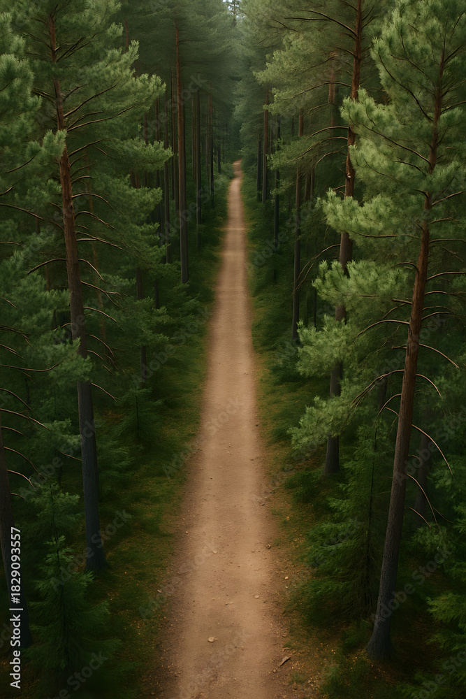 Fototapeta premium Pine forest trail