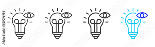 soft awareness icon set collection in creative outline style for states of mind featuring multiple thickness variations suitable for wellness meditation relaxation visual ai