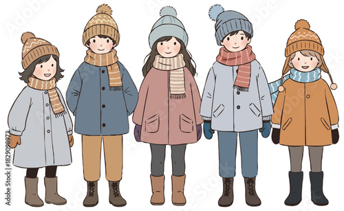 冬服の子どもたち03