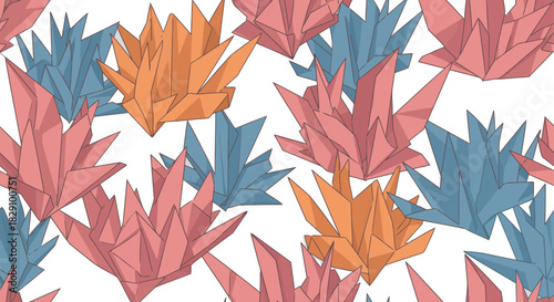 Abstract geometric composition featuring bold shapes and vibrant color blocks in red green blue and yellow perfect for modern graphic design