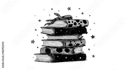 Black and white line art illustration of hands holding a heart-shaped gift box with a bow, symbolizing love, romance, and celebration.