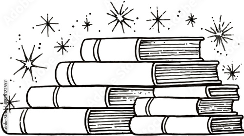 Black and white line art illustration of hands holding a heart-shaped gift box with a bow, symbolizing love, romance, and celebration.