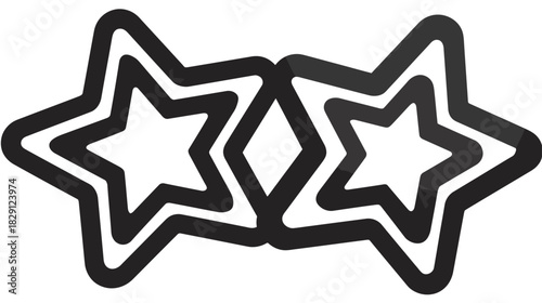 Black and white line art illustration of hands holding a heart-shaped gift box with a bow, symbolizing love, romance, and celebration.