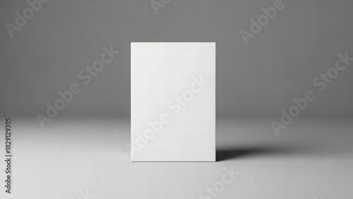 Clean and Minimalist Presentation: A sleek, pristine box stands centered against a simple background. The image exudes a sense of purity and understated elegance. 