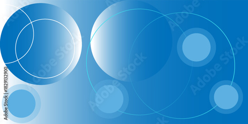 Light blue and white gradient background featuring floating bubble-like geometric circles. Soft  airy  and perfect for modern nice