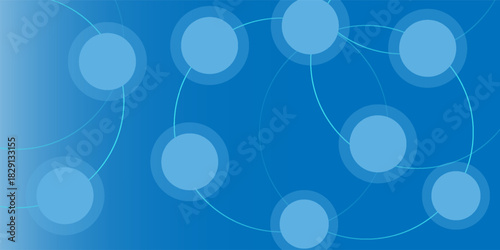 Light blue and white gradient background featuring floating bubble-like geometric circles. Soft  airy  and perfect for modern nice