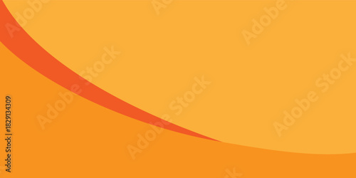 Latar belakang gelombang oren modern dengan lengkungan halus, nada gradien, dan garis tipis mengalir pada latar belakang putih bersih.